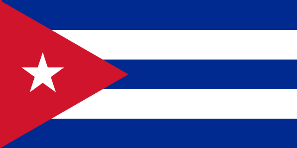 Drapeau de Cuba, un pays en C